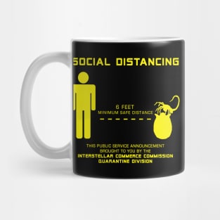 Social Distancing Hugger - yellow Mug